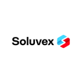 Soluvex.com logo, a brandable .com business name for sale