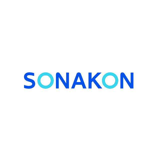 Sonakon.com logo, a brandable .com business name for sale