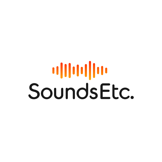 SoundsEtc.com logo, a brandable .com business name for sale
