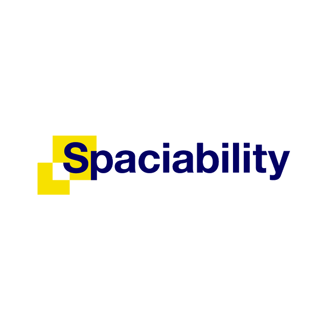 Spaciability.com logo, a brandable .com business name for sale