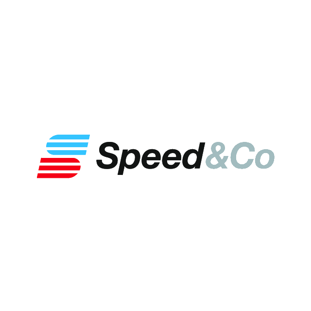 SpeedAndCo.com logo, a brandable .com business name for sale