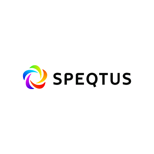 Speqtus.com logo, a brandable .com business name for sale