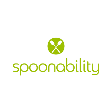 Spoonability.com logo, a brandable .com business name for sale