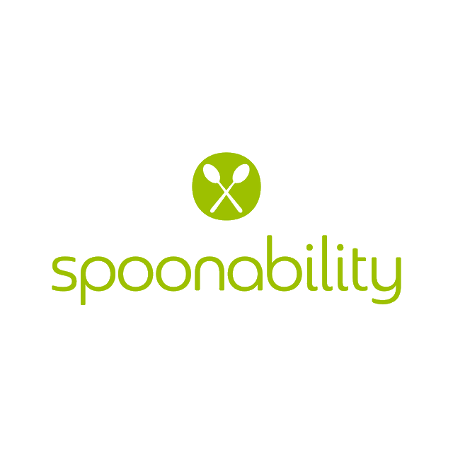 Spoonability.com logo, a brandable .com business name for sale