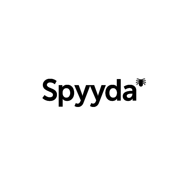Spyyda.com logo, a brandable .com business name for sale