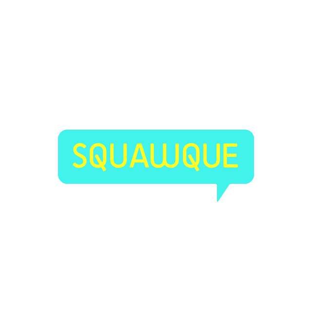 Squawque.com logo, a brandable .com business name for sale