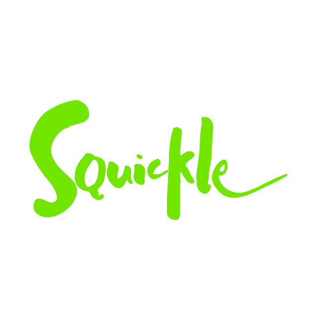 Squickle.com logo, a brandable .com business name for sale