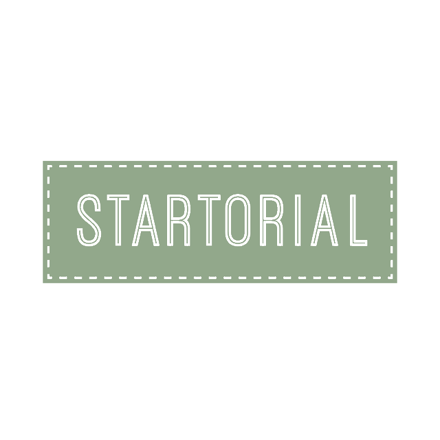 Startorial.com logo, a brandable .com business name for sale