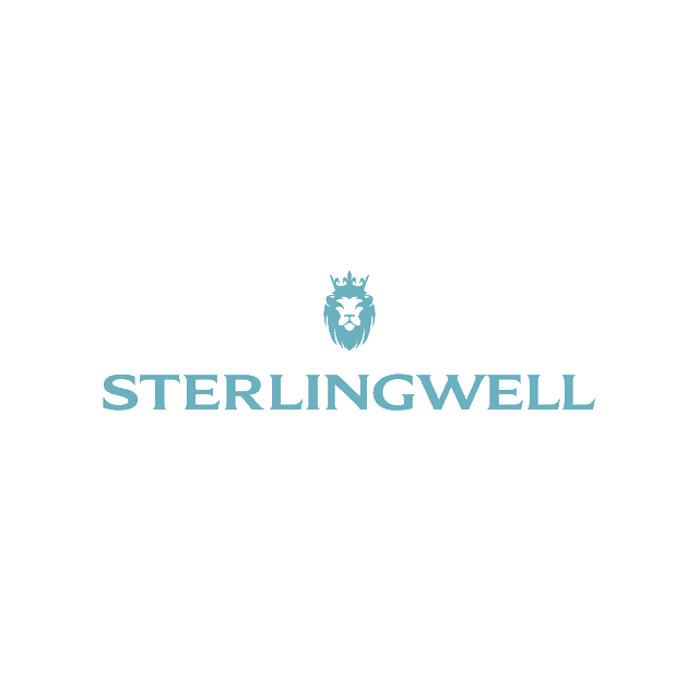 Sterlingwell.com logo, a brandable .com business name for sale