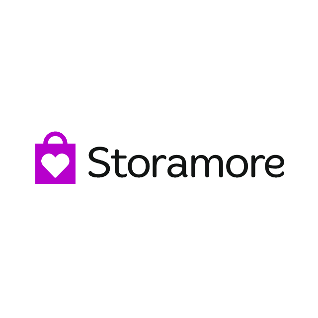Storamore.com logo, a brandable .com business name for sale