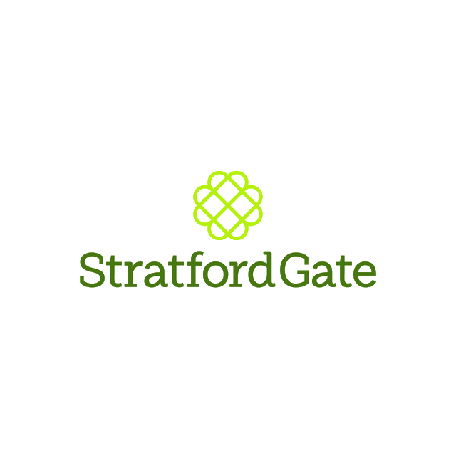 StratfordGate.com logo, a brandable .com business name for sale