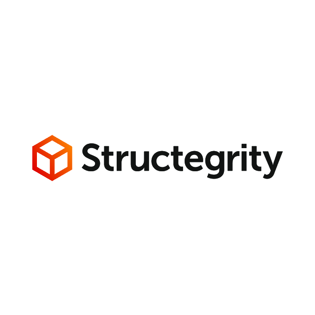 Structegrity.com logo, a brandable .com business name for sale