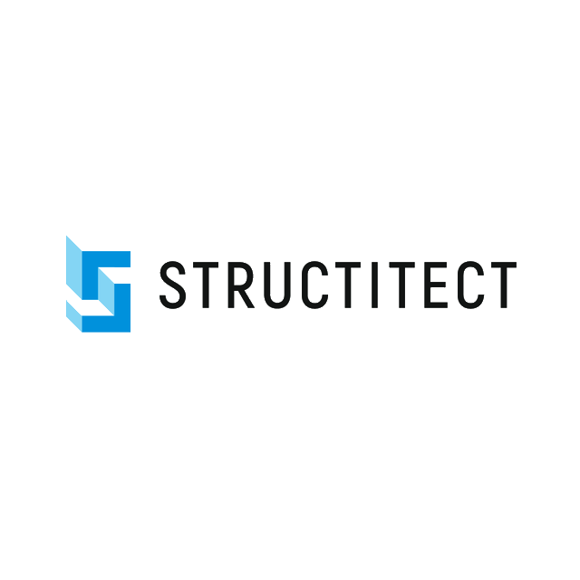 Structitect.com logo, a brandable .com business name for sale