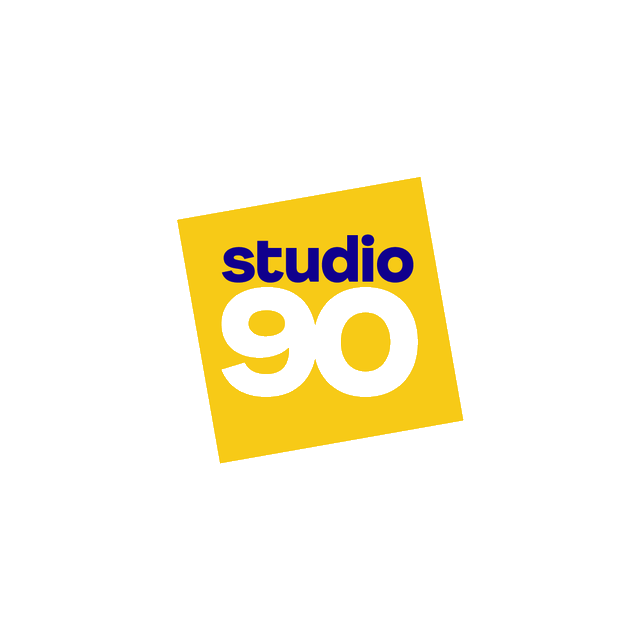 StudioNinety.com logo, a brandable .com business name for sale