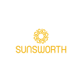 Sunsworth.com logo, a brandable .com business name for sale