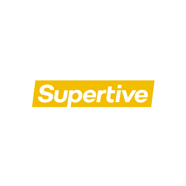 Supertive.com logo, a brandable .com business name for sale