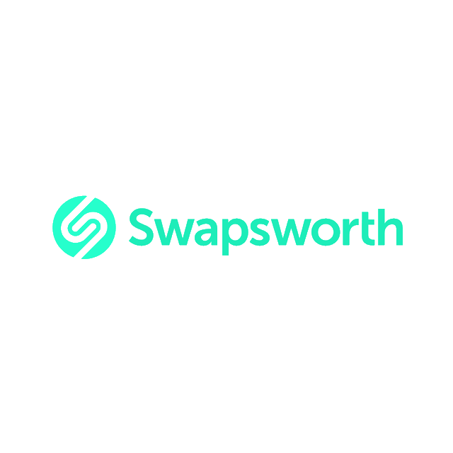 Swapsworth.com logo, a brandable .com business name for sale