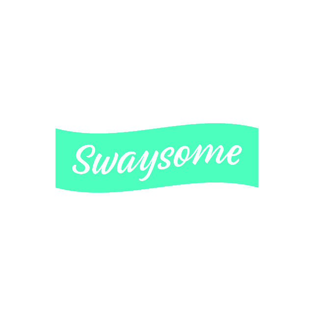 Swaysome.com logo, a brandable .com business name for sale
