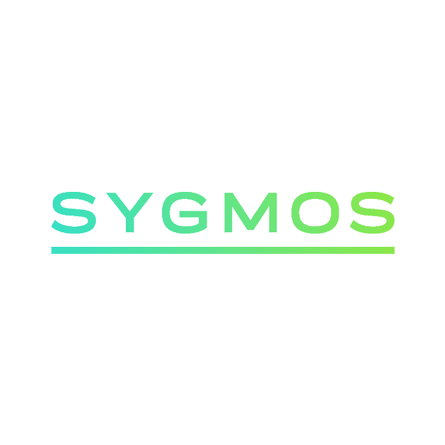Sygmos.com logo, a brandable .com business name for sale