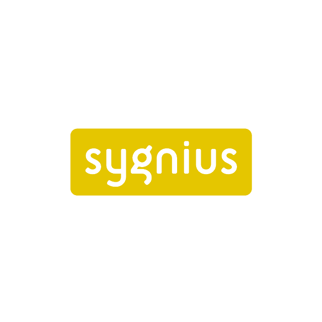 Sygnius.com logo, a brandable .com business name for sale