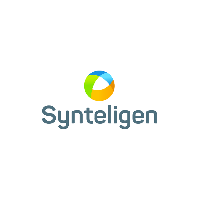 Synteligen.com logo, a brandable .com business name for sale