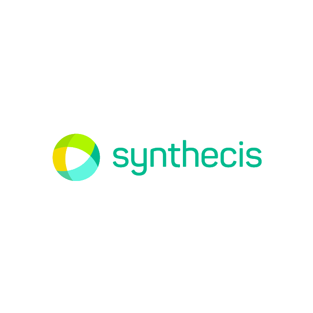 Synthecis.com logo, a brandable .com business name for sale
