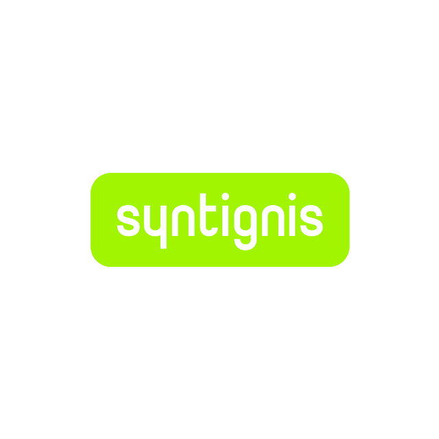 Syntignis.com logo, a brandable .com business name for sale