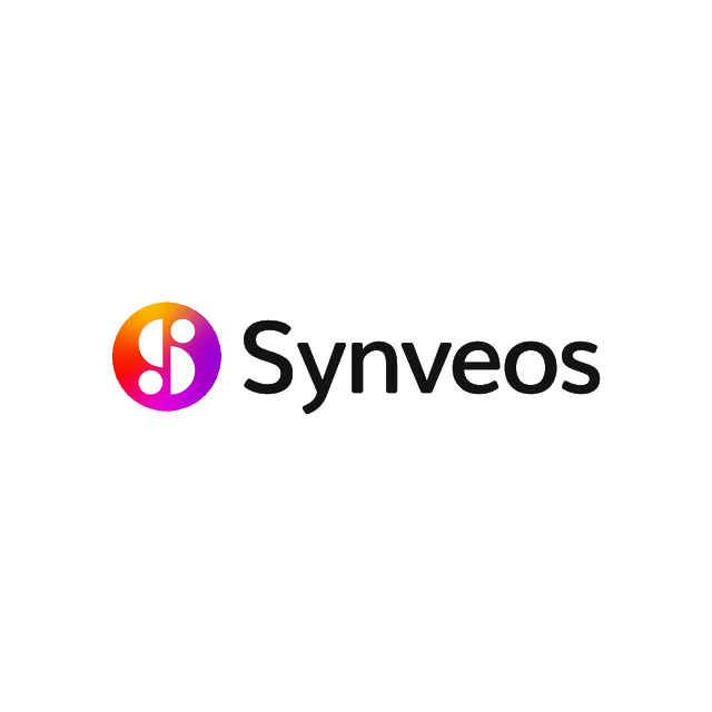 Synveos.com logo, a brandable .com business name for sale