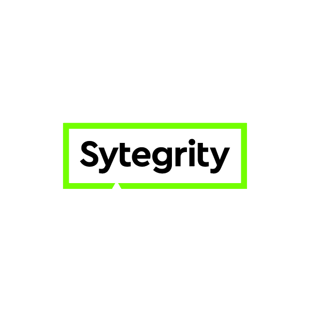 Sytegrity.com logo, a brandable .com business name for sale