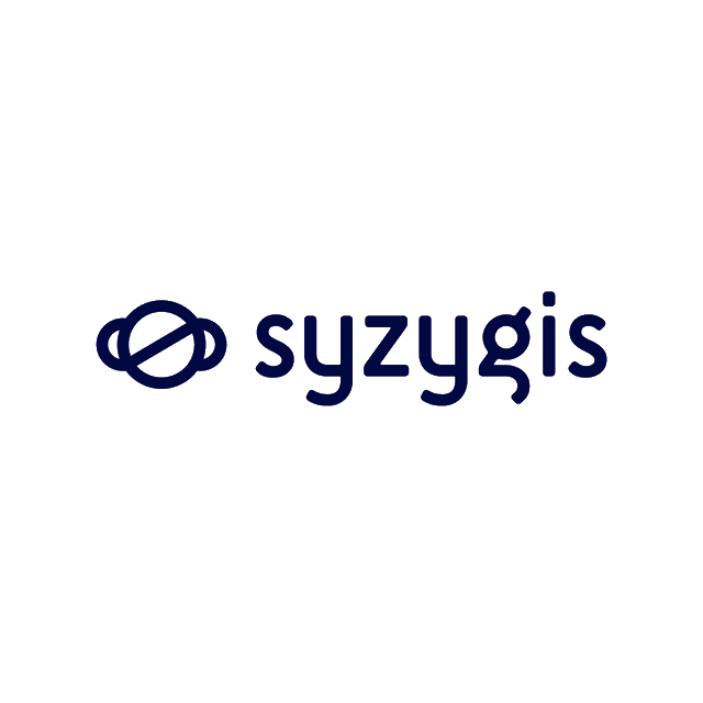 Syzygis.com logo, a brandable .com business name for sale