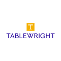 Tablewright.com logo, a brandable .com business name for sale