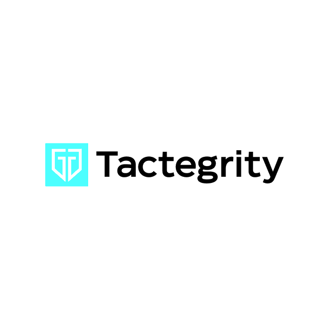 Tactegrity.com logo, a brandable .com business name for sale