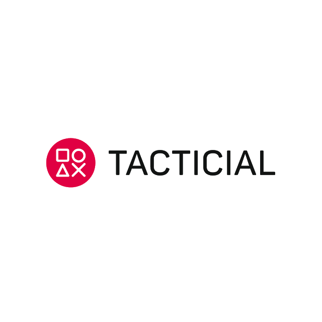 Tacticial.com logo, a brandable .com business name for sale