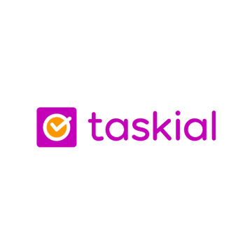 Taskial.com logo, a brandable .com business name for sale