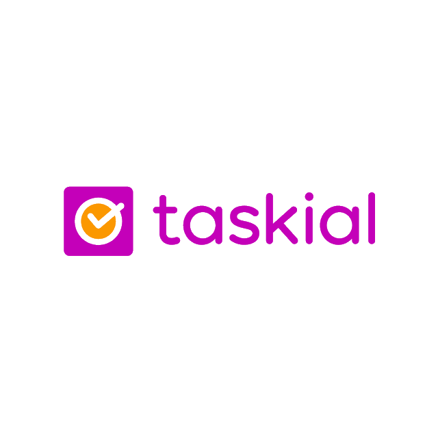 Taskial.com logo, a brandable .com business name for sale