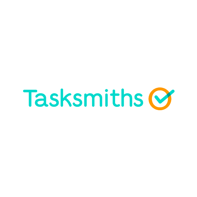 Tasksmiths.com logo, a brandable .com business name for sale