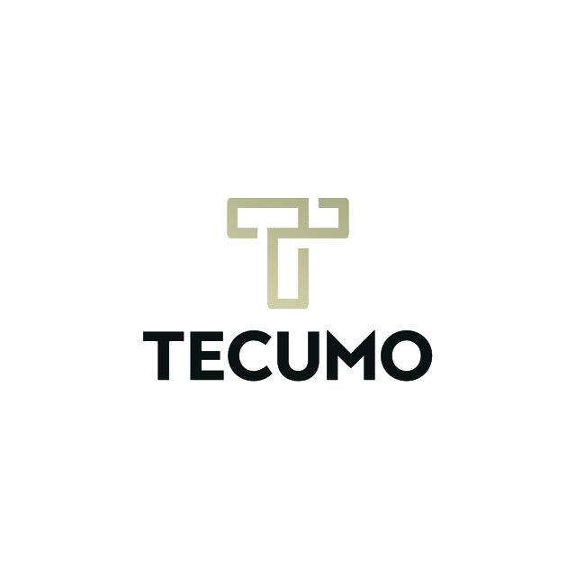 Tecumo.com logo, a brandable .com business name for sale