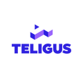 Teligus.com logo, a brandable .com business name for sale