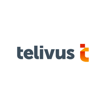 Telivus.com logo, a brandable .com business name for sale