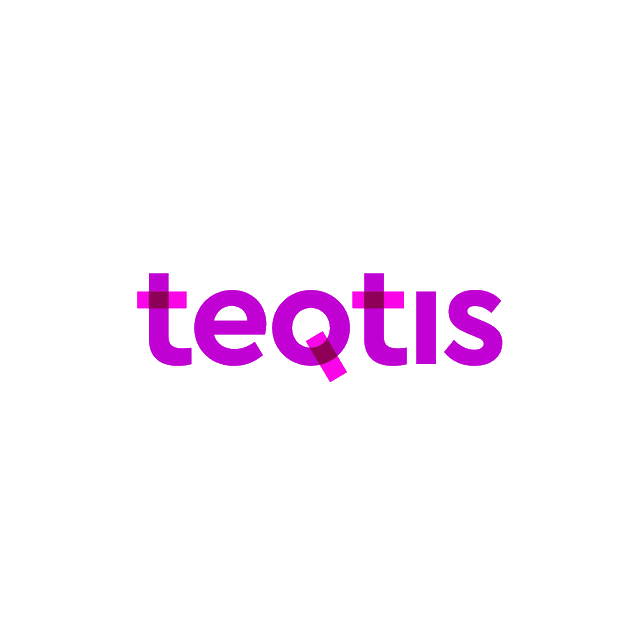 Teqtis.com logo, a brandable .com business name for sale