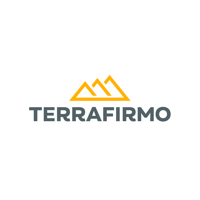 Terrafirmo.com logo, a brandable .com business name for sale