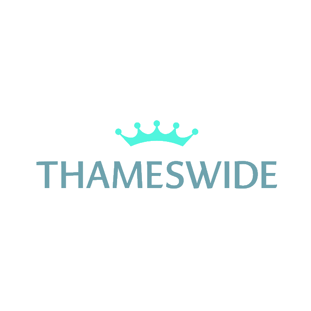 Thameswide.com logo, a brandable .com business name for sale
