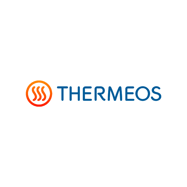 Thermeos.com logo, a brandable .com business name for sale