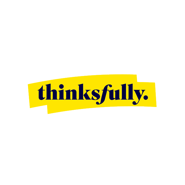 Thinksfully.com logo, a brandable .com business name for sale