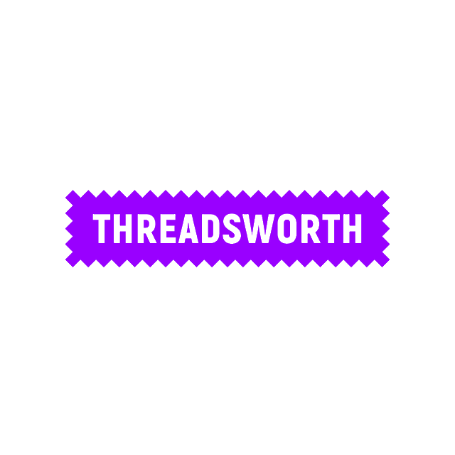 Threadsworth.com logo, a brandable .com business name for sale