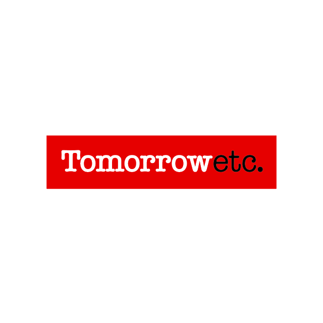 TomorrowEtc.com logo, a brandable .com business name for sale