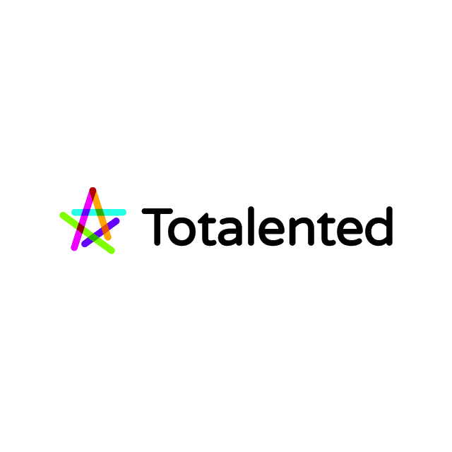 Totalented.com logo, a brandable .com business name for sale