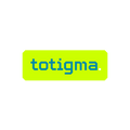 Totigma.com logo, a brandable .com business name for sale