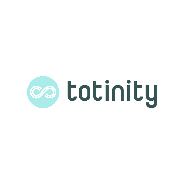 Totinity.com logo, a brandable .com business name for sale