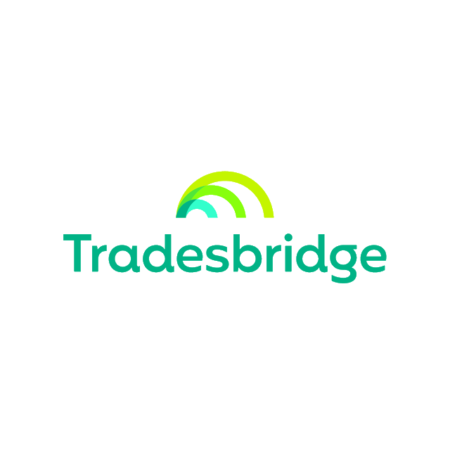 Tradesbridge.com logo, a brandable .com business name for sale
